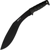 MTech 537 Black Fixed Blade Kukri with Black Grooved Rubberized Handle