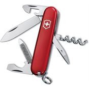 Swiss Army 03803033X1 Sportsman Folding Pocket Knife with Red Handle