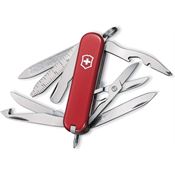 Swiss Army 06385X1 Mini Champ Red Folding Pocket Knife with Red Handle