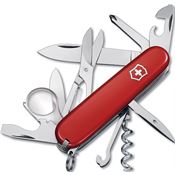 Swiss Army 16703033X1 Explorer Folding Pocket Knife with Red Handle