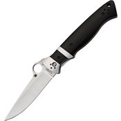 Spyderco 149GP Vallotton Sub-HiLT Linerlock Folding Pocket Knife with Polished Black G-10 Coffin-Shaped Handle