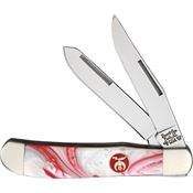Bear & Son S907S Shriners Trapper Folding Pocket Knife with Swirl Celluloid Handle