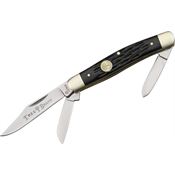 Boker 110728 Medium Stockman Pocket Knife with Black Jigged Bone Handle