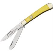 Boker 110731 Trapper Folding Pocket Knife with Yellow Bone Handle