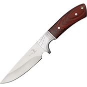 Elk Ridge 148 Hunter Fixed Stainless Blade Knife with Brown Pakkawood Handles