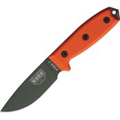 ESEE 3PKOOD Model 3 Standard Edge Fixed Blade Knife with Orange G-10 Handles