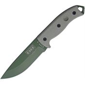 ESEE 5PKOOD Model 5 Fixed Carbon Steel Blade Knife with OD Green Canvas Micarta Handles