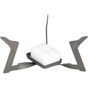 Esbit 87028 Foldable Titanium Solid Fuel Stove with Ultra-Light Titanium Construction