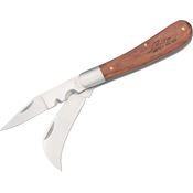 Rite Edge 210595 Electrician''s Folding Pocket Knife with Wood Handle