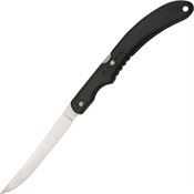 Rite Edge 210815 Folding Fillet Lockback Pocket Stainless Flexible Filet Blade Knife with Black Composition Handle