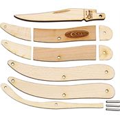 Case 10096W Long Clip Blade Toothpick Wooden Knife Kit