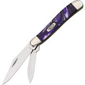 Case 9220PP Peanut Folding Pocket Knife with Purple Passion Corelon Handle