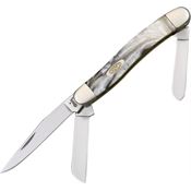 Case 9318IQ Medium Stockman Folding Pocket Knife with Ivory Quartz Corelon Handle