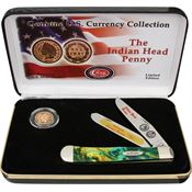 Case IHPCE Indian Head Penny Folding Pocket Knife Gift Set