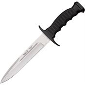 Muela CI95191 Fixed Blade Knife with Grooved Black Rubber Finger Grooved Handle