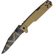 Extrema Ratio 136MPCDW Mpc Blade Lockback Folding Pocket Knife with Desert Warfare Finish Aluminum Handles
