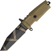 Extrema Ratio 150FCDW Fulcrum C Fixed Tanto Blade Knife with Desert Warfare Forprene Handle