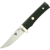 Fallkniven TK2Z Tre Kronor Fixed Blade Knife with Black Thermorun Elastomer Handle