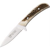 Hen & Rooster 5005 Small Bowie Fixed German Stainless Blade Knife with Stag Handles