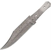 Blank DM2715 Damascus Coffin Bowie Blade Knife