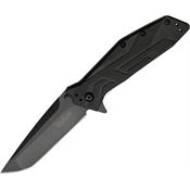 Kershaw 1990 Brawler Black Assisted Opening Linerlock Folding Pocket Knife