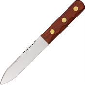 J. Adams Sheffield England 012 Green River Fixed Carbon Steel Blade Knife with Brown HardWood Handles