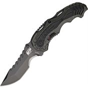 Smith & Wesson MP6S M&P Model 6 Assisted Opening Part Serrated Spear Point Linerlock Folding Pocket Knife