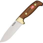 Svord Peasant 370BB Deluxe Drop Point Hunter Fixed Blade Knife with Varnished Sapele Mahogany Handles