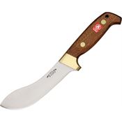 Svord Peasant 677BB Deluxe Curved Skinner Fixed Blade Knife with Varnished Sapele Mahogany Handles