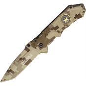 Tac Force 458SF Speed ed Assisted Opening Part Serrated Tanto Point Linerlock Folding Pocket Knife