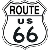 Tin Sign 0679 Route 66 Shield Rich Vibrant Colors and Heavy Embossing Tin Sign