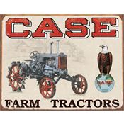 Tin Sign 1230 Case Tractor - CC High Rich Vibrant Colors and Heavy Embossing Tin Sign