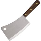 Forschner 760599 7 Inch Cutting Edge Cleaver Kitchen Knife with Brown Wood Handle