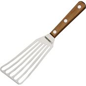 Forschner 7625910 Chef's Slotted Fish Turner with Brown wood handle