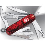 Swiss Army 06386TRX1 Midnite Mini Champ Pocket Knife with Translucent Ruby Handle