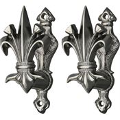 China Made 203308 Fleur de lis Gun and Sword Holder with Cast Metal Construction