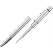 China Made 210503BL Ink Pen Knife Silver Metal Housing with Blue LED