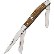 Cattlemans 0001ZW Sagebrush Stockman Folding Pocket Knife with Zebra wood handle