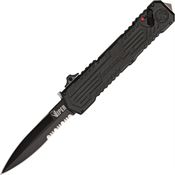 Schrade OTF3BS Viper Out the Front Assisted Opening Folding Knife with Black Handle