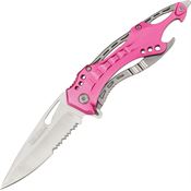 Tac Force 705PK Assisted Opening Part Serrated Drop Point Linerlock Folding Pocket Knife