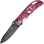 Elk Ridge 134PC Folder Pink Camo Linerlock Pocket Knife