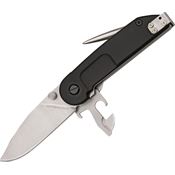 Extrema Ratio 1A1 Linerlock Folding Pocket Matte Finish Knife with Black Aluminum Handles