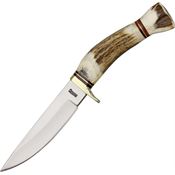 Marbles 818 Sapling Hunter Knife with Stag Handle with Brass Finger Guard