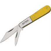 Pakistan 5023YW Barlow Folding Pocket Knife with Yellow Composition Handle
