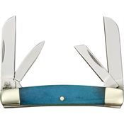 Rough Rider 1257 Tiny Congress Folding Pocket Knife with Turquoise Bone Handle