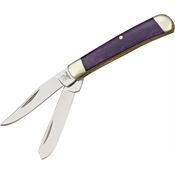 Rough Rider 1265 Tiny Trapper Folding Pocket Knife with Purple Bone Handle