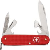 Swiss Army 0260120RX1 Victorinox Cadet Folding Pocket Knife with Red Alox Handle