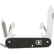 Swiss Army 0260123RX1 Victorinox Cadet Folding Pocket Knife with Black Alox Handle