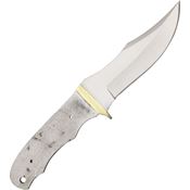 Blank 073 Mod Clip Point Blade Knife with Fingergrooved Handle