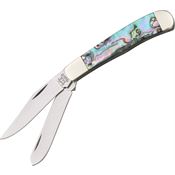 Bear & Son AB5412 Little Trapper Folding Pocket Knife with Genuine Abalone Handle